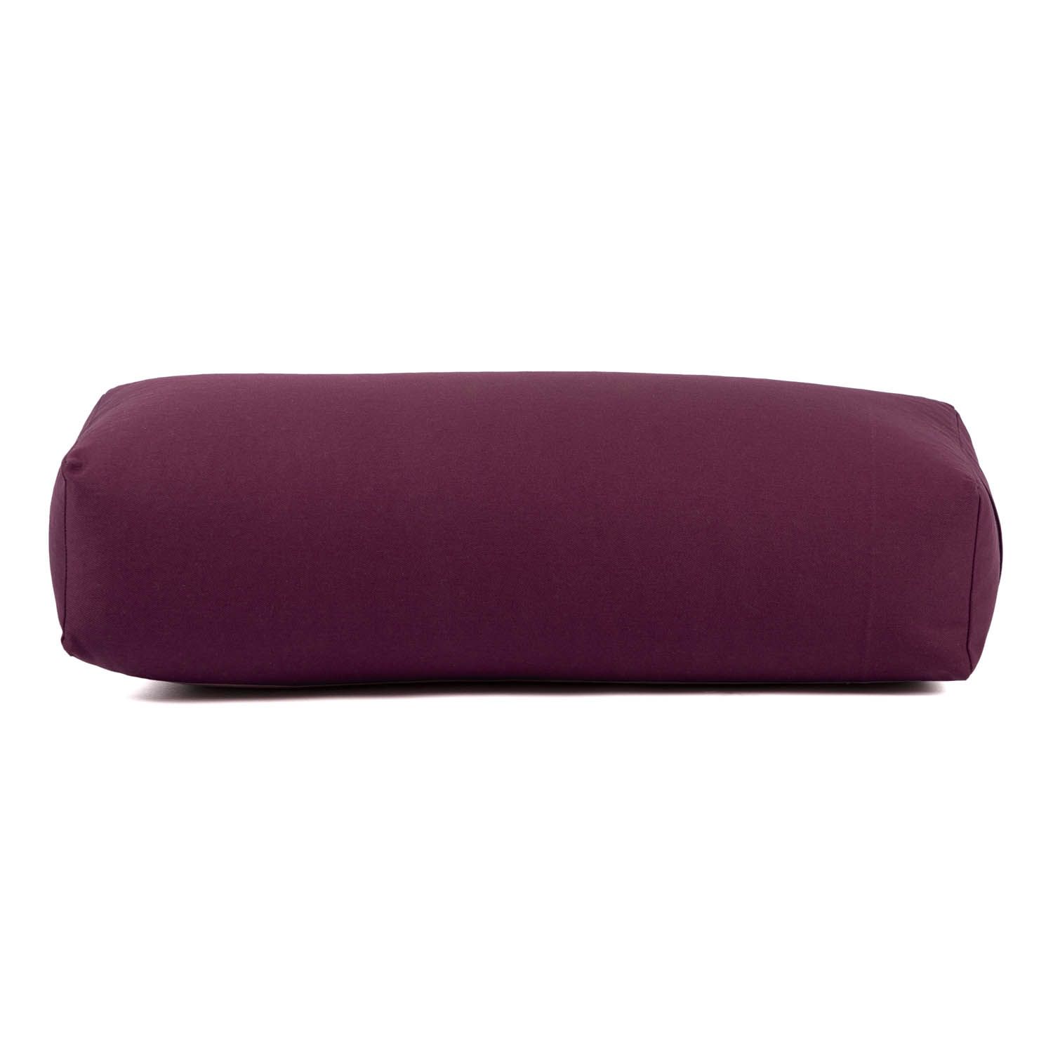 bodhi Salamba (rechteckig) Yoga-Bolster ECO, Dinkelhülsen  Aubergine