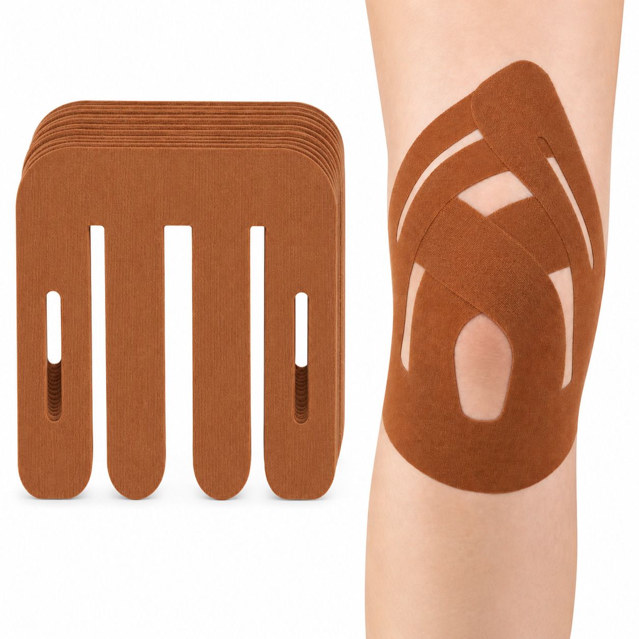 COOL-i Kinesiologie Tape fürs Knie, vorgestanzt, elastisch, wasserfest und latexfrei 1 Pc Bandage(s)