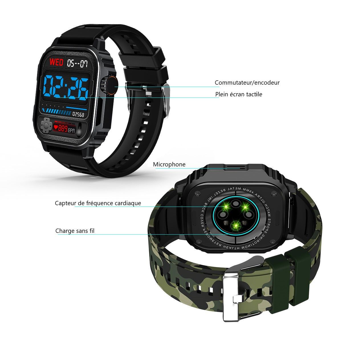 Platyne Multifunktionale Smartwatch