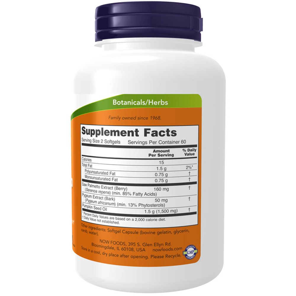 Now Foods, Pygeum & Saw Palmetto 1 kg