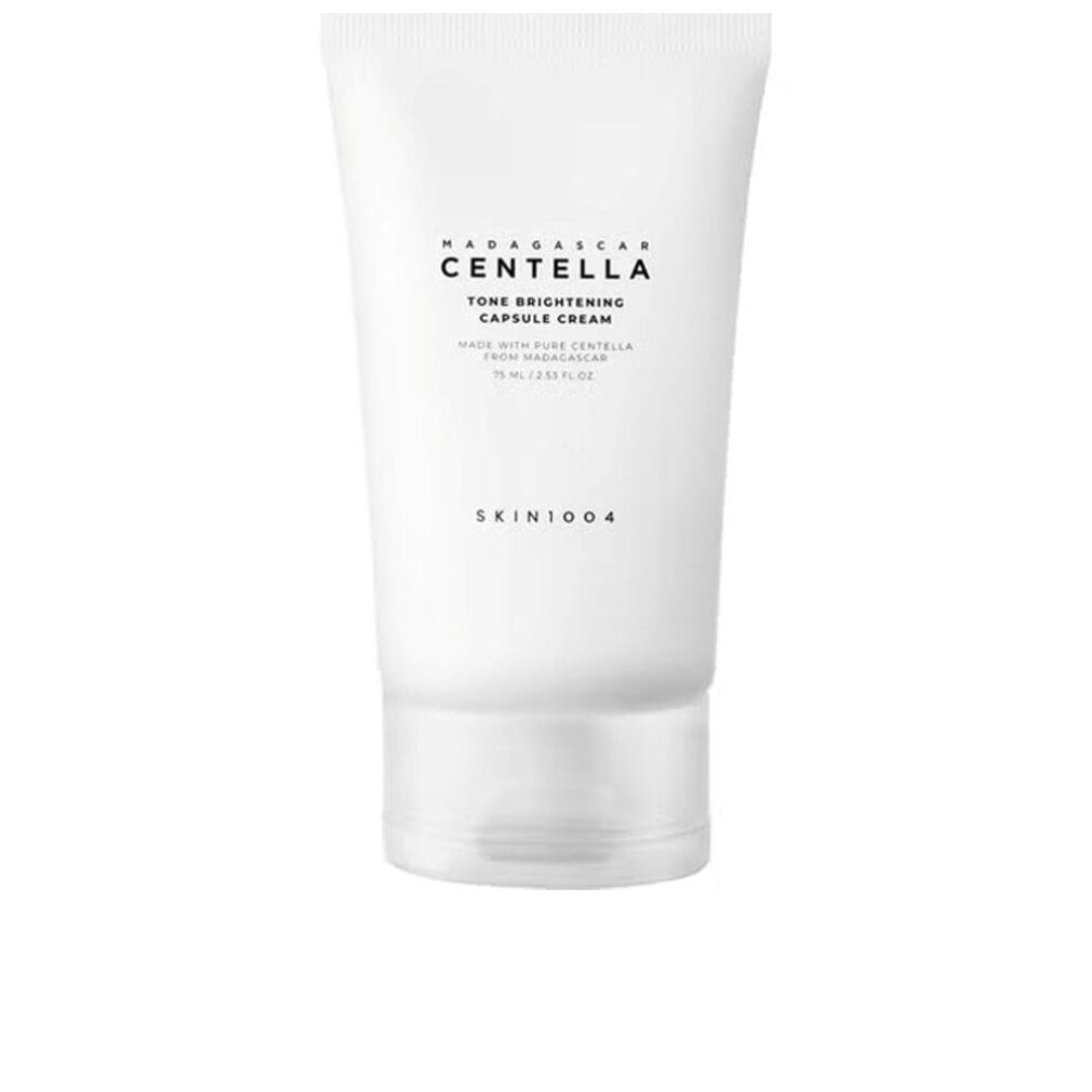 Weiße Tube mit Centella Tone Brightening Capsule Cream von SKIN1004.