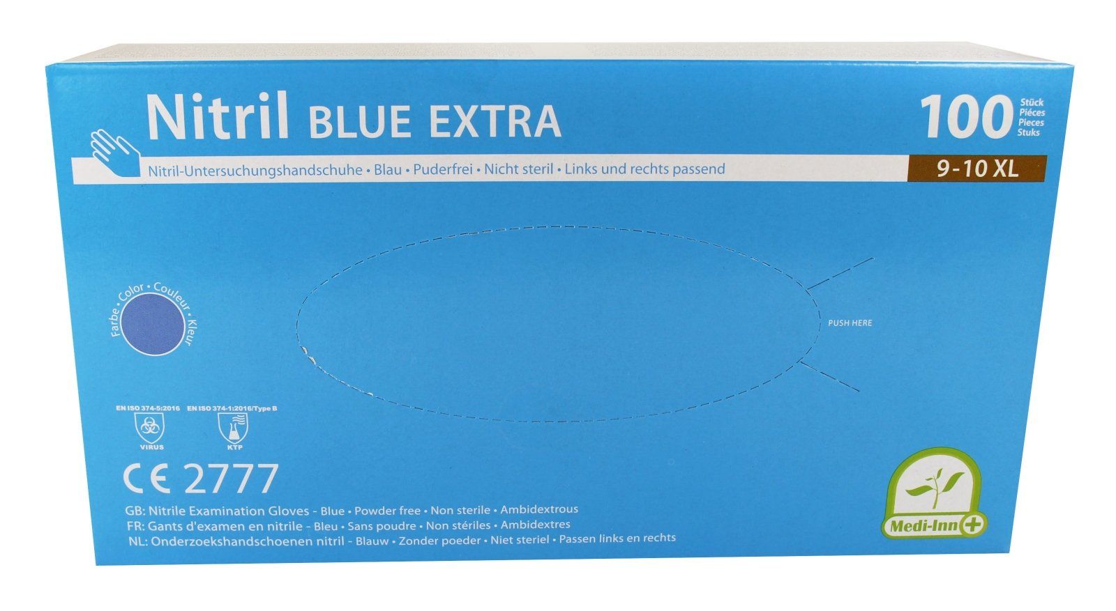 Medi-Inn Nitril blue extra Einmalhandschuhe 100 St