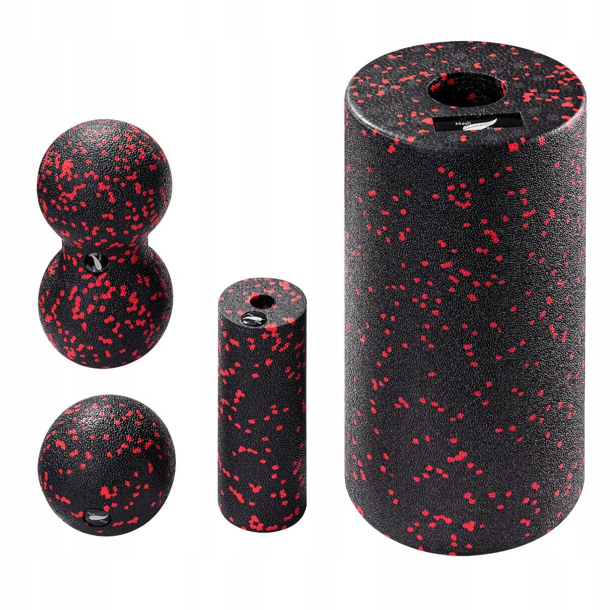 Medi Sleep 4-teiliges Massagerollen-Set aus EPP mit Ball und Duoball 1 Pc