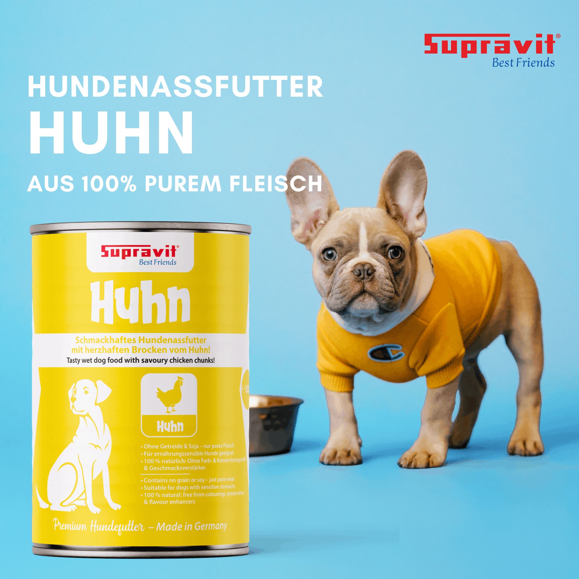 Supravit Hundenassfutter Dosenfutter für Hunde