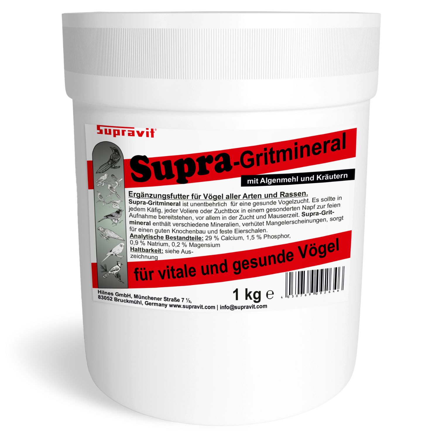 Supravit Supra-Gritmineral Premium Vogelgrit & Mineralfutter für Vögel