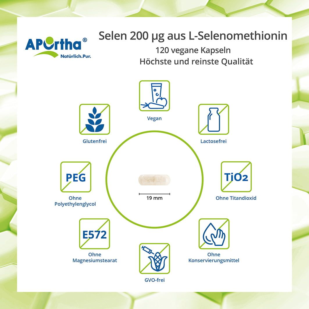 APOrtha® Selen Kapseln 200 µg aus L-Selenomethionin