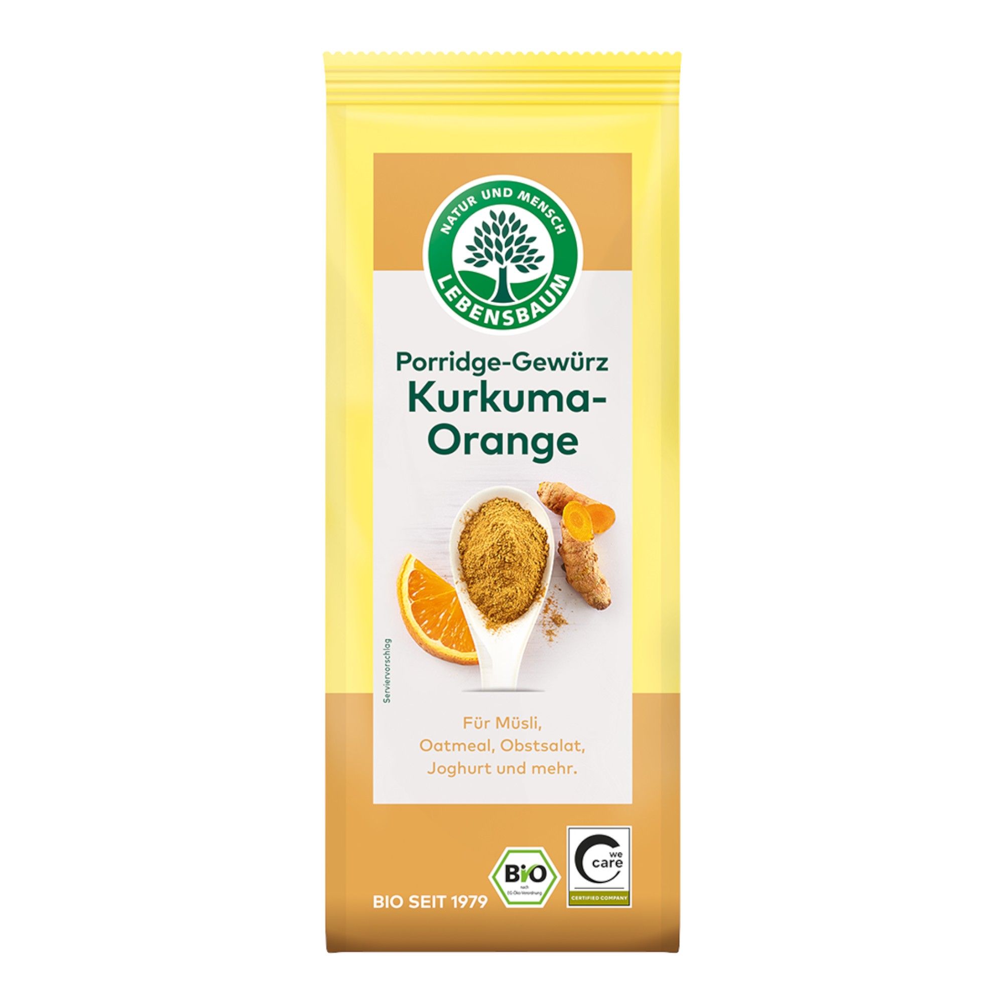 Bio Kurkuma-Orange Porridge-Gewürz 50 g