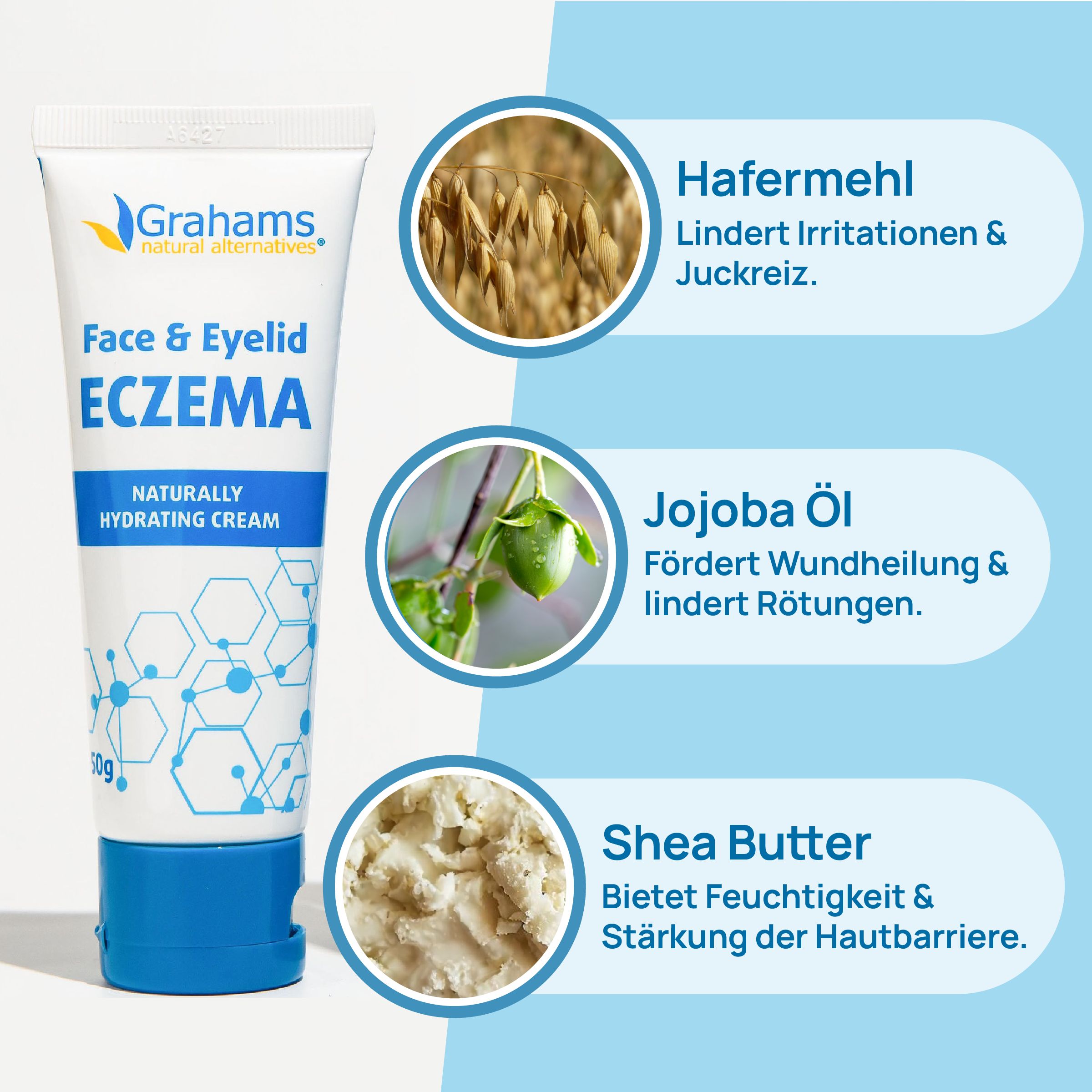 Grahams Natural®  Gesicht & Augenlid Ekzem Creme