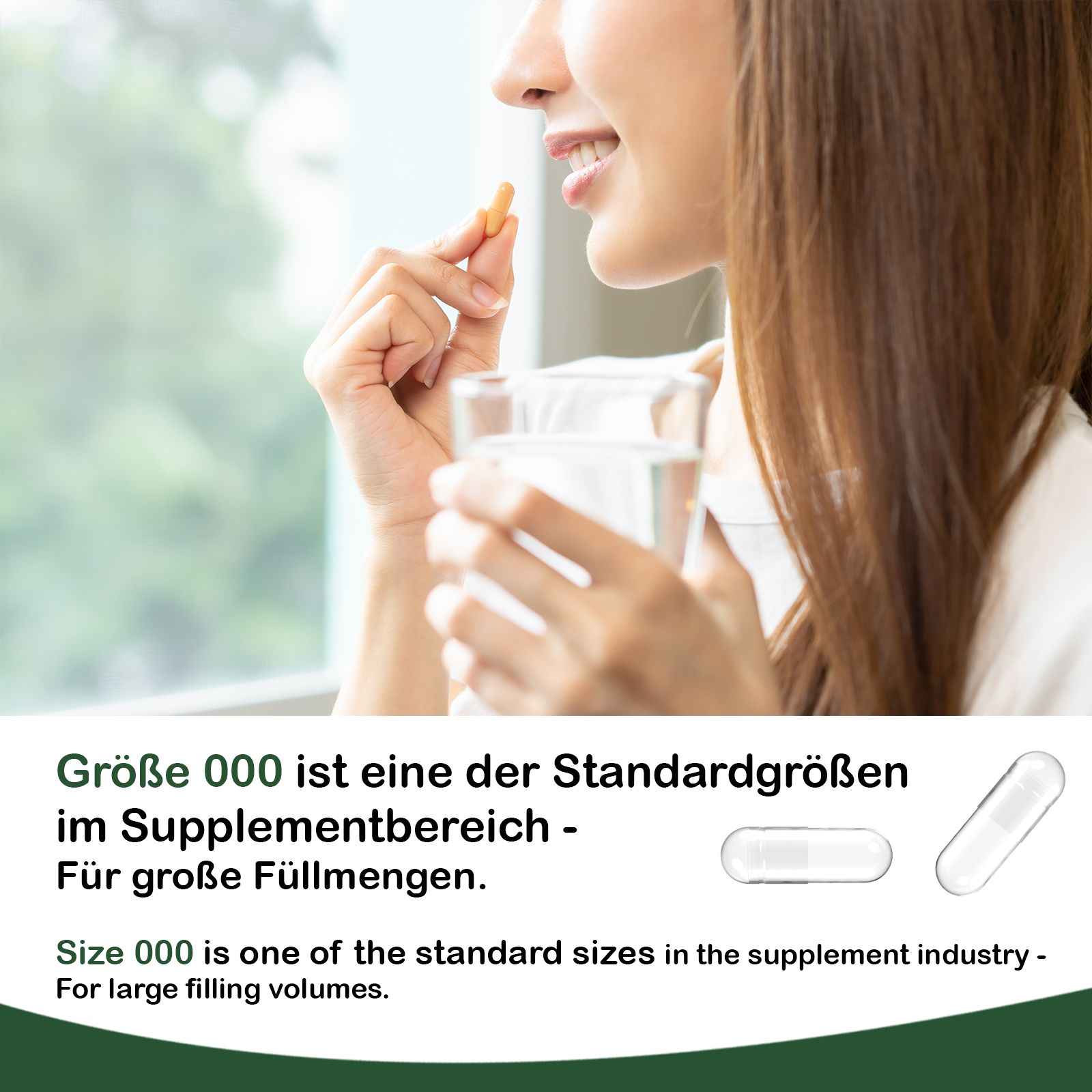 SHROOMY Leerkapseln Größe 000 verbunden
