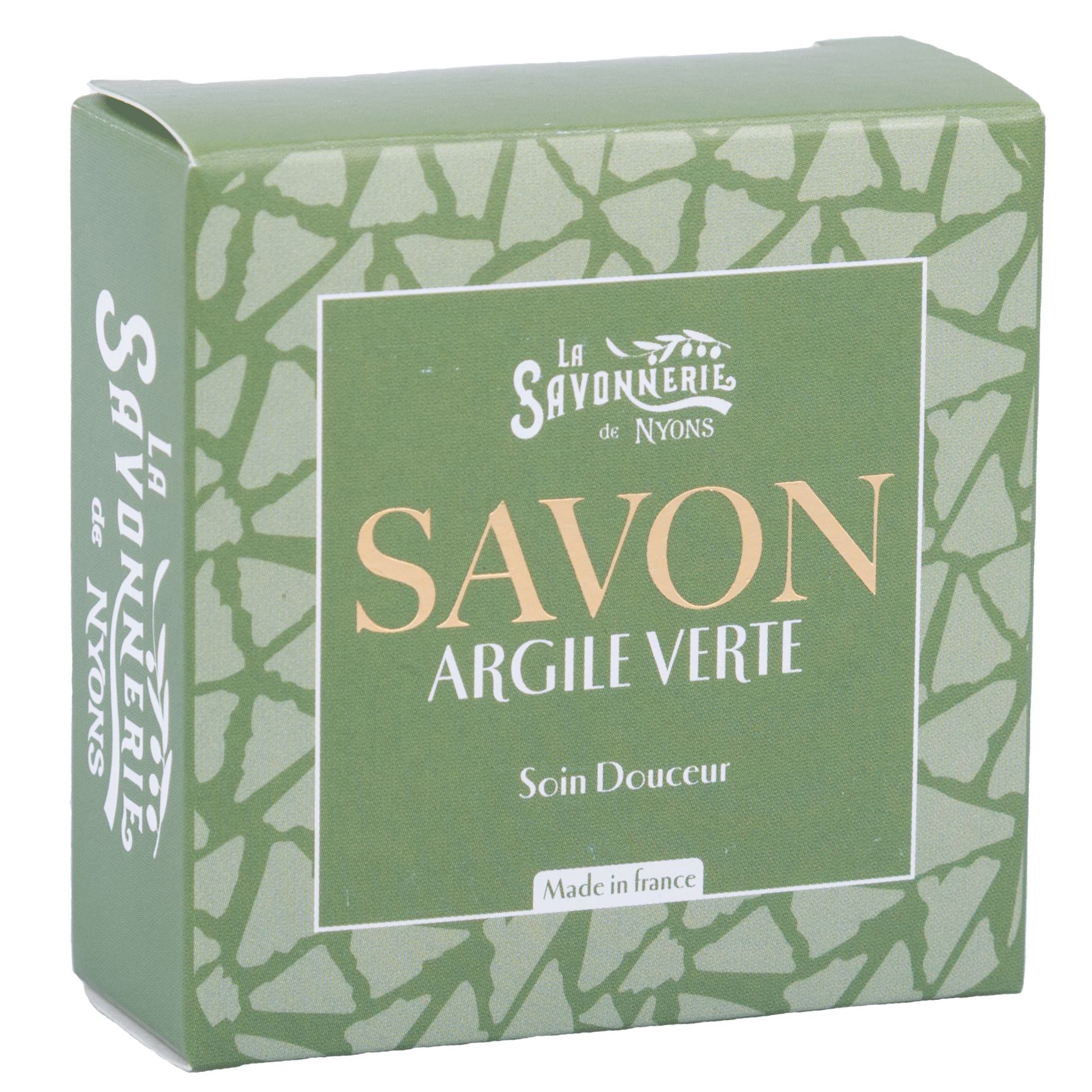 La Savonnerie de Nyons - Wellness-Seife in Karton - Grüne Tonseife