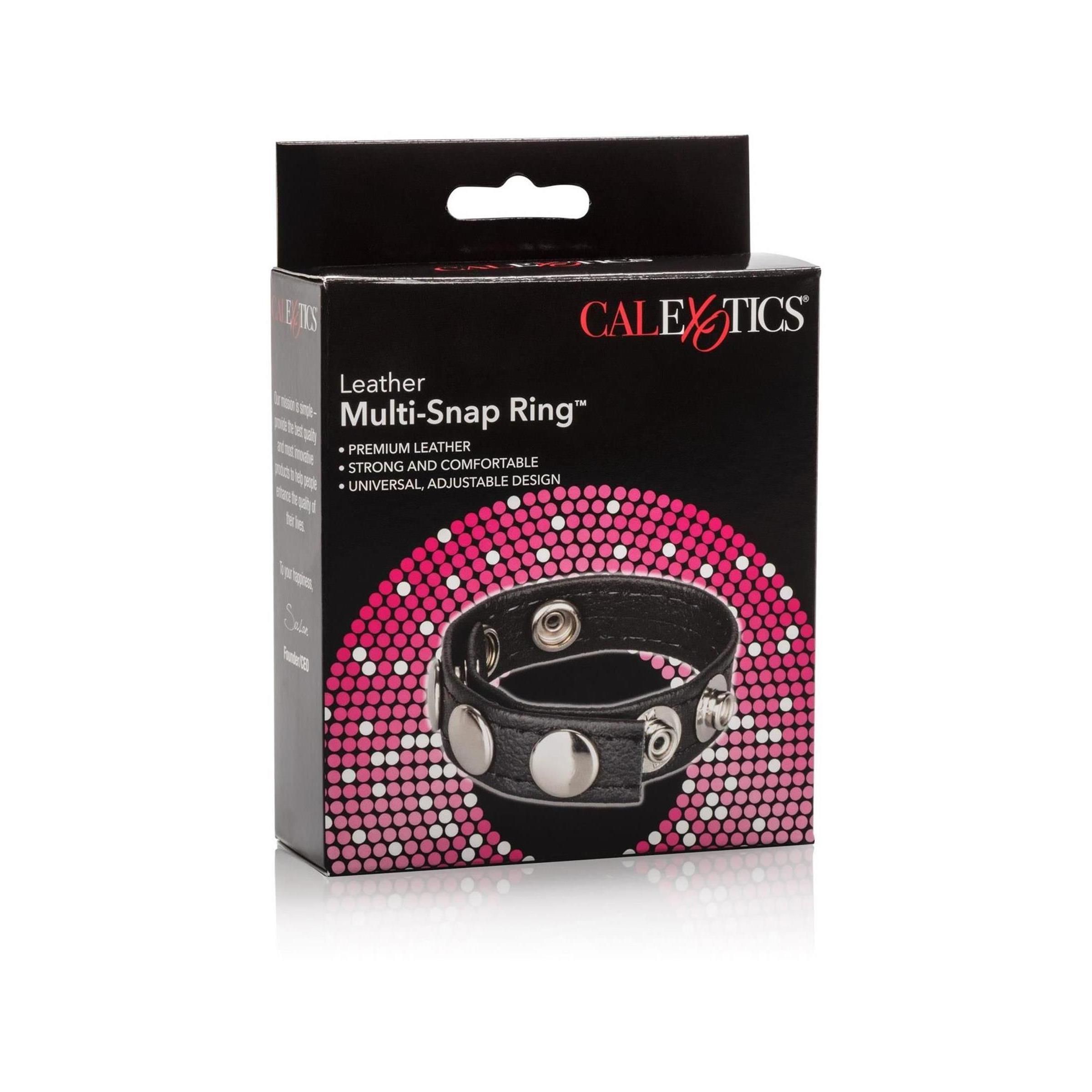 CalExotics - Leather Multi-Snap Ring