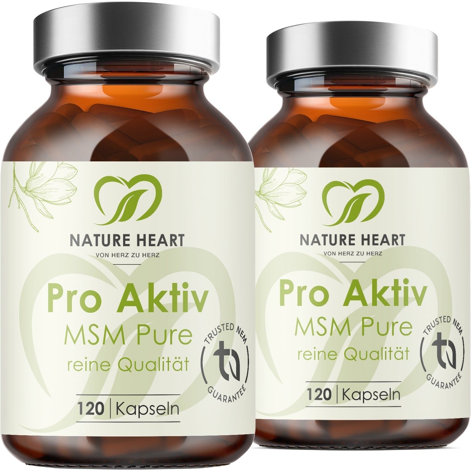 Nature Heart MSM Pure Pro Aktiv 2x120 St Kapseln