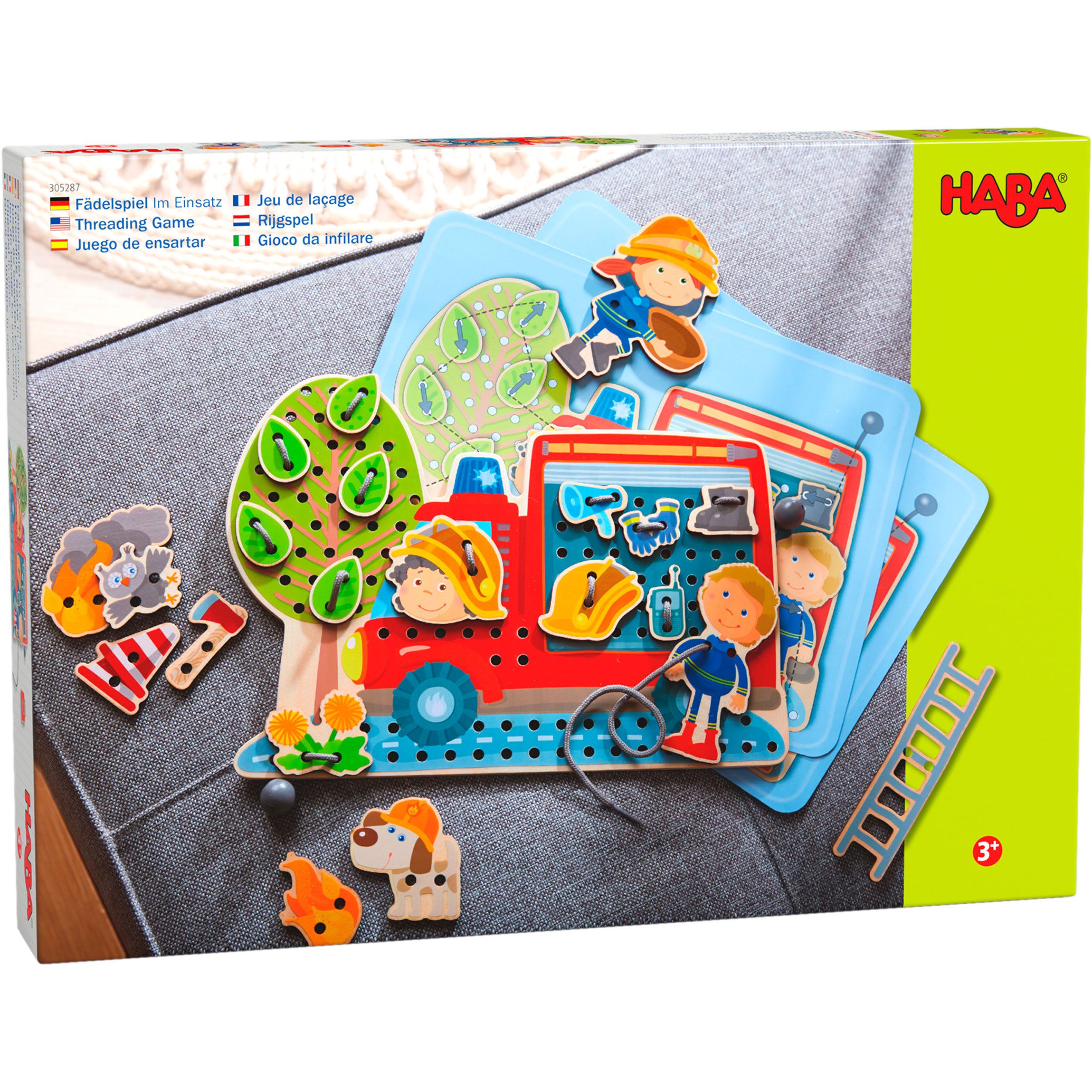 Haba Fädelspiel Im Einsatz, Holzspielzeug, ab 3 Jahren 1 St