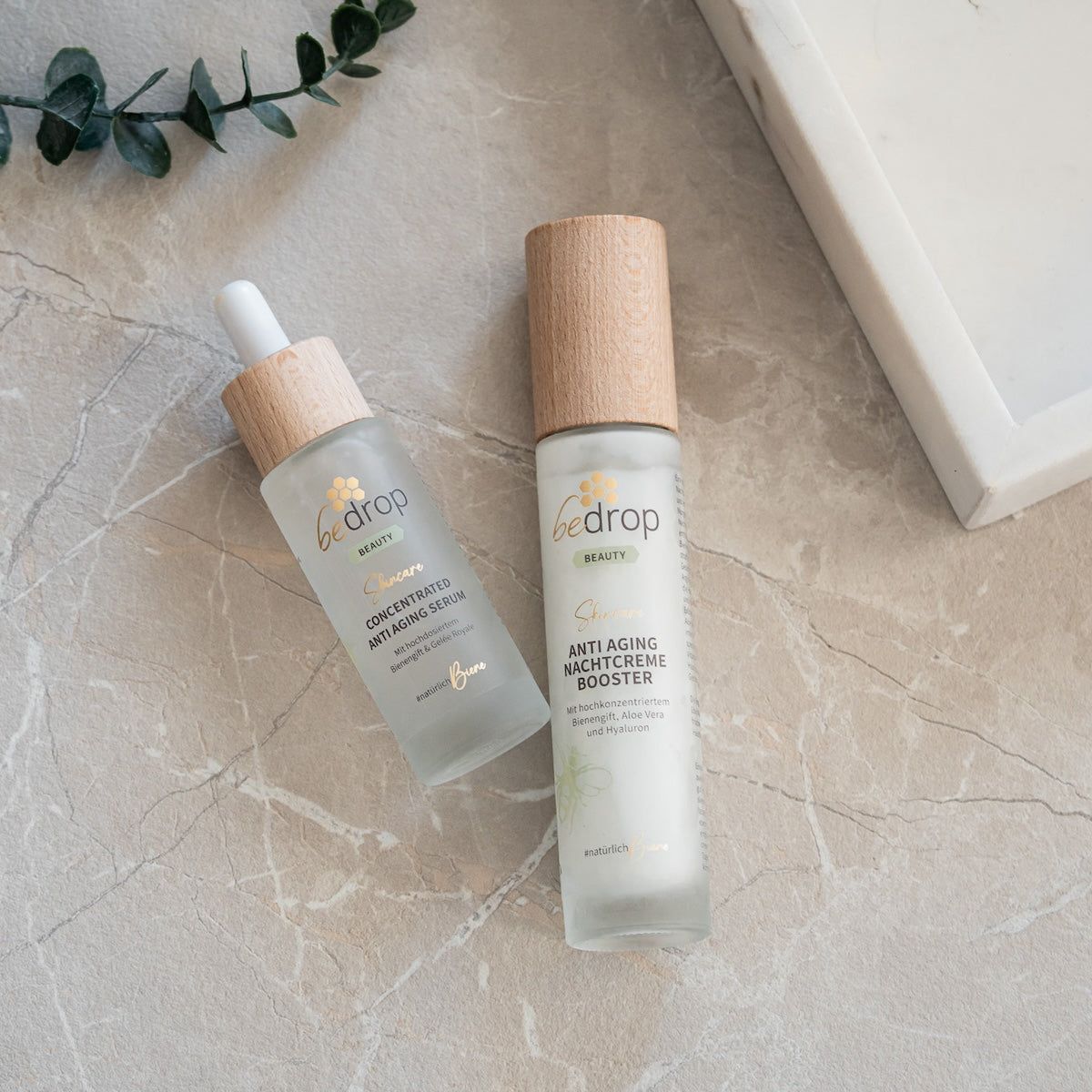 bedrop Anti-Aging-Set | Concentrated Anti Aging Serum & Nachtcreme Booster