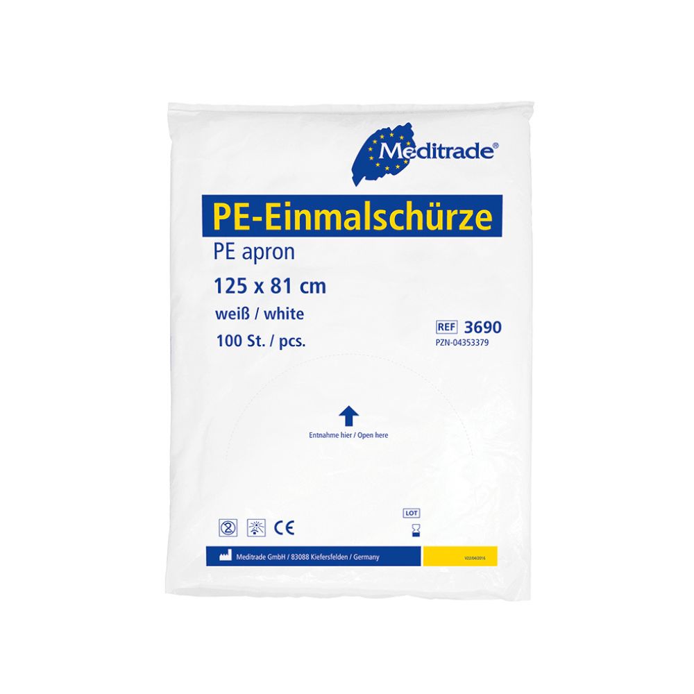 Meditrade PE-Einmalschürze 10 St Pflegebekleidung