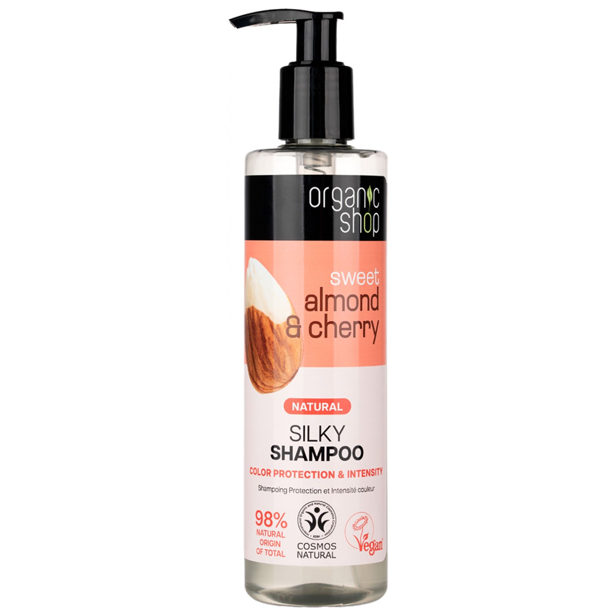Organic Shop Shampoo Schutz und Intensität Farbe Mandel Kirsche 2 20,5x5x5 cm