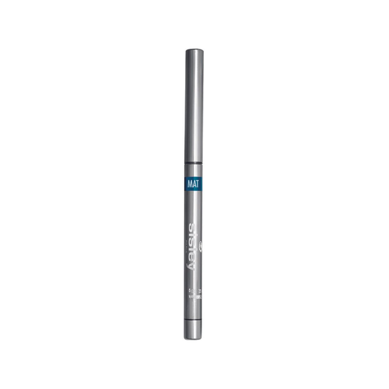 Sisley Phyto-Khol Star Matt, silberfarbener Stift mit blauer Mine. Aufschrift 'MAT' und 'Sisley'.