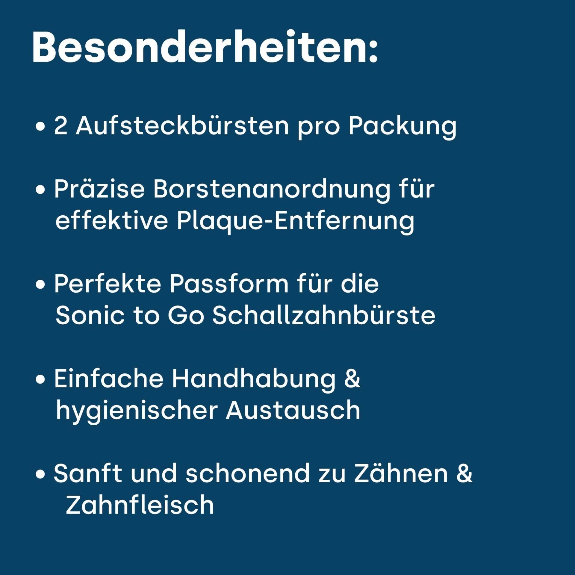 emmi-dent Sonic ToGo Aufsteckbürsten "black"