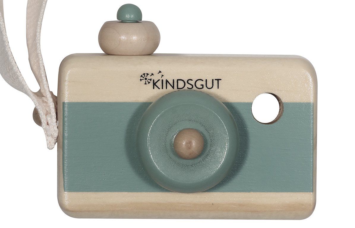 Kindsgut Holzkamera aquamarin