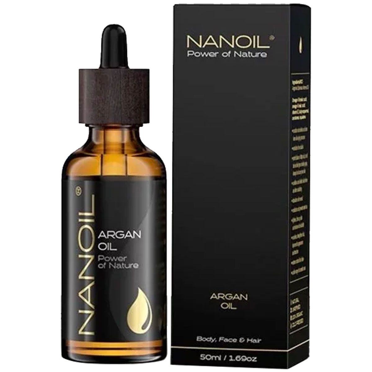 Nanoil Olio Di Argan Per La Cura Dei Capelli E Del Corpo, 50Ml - Immagine 2