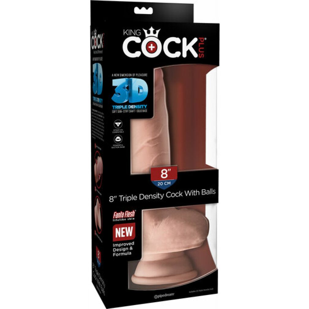 King Cock Dildo „8" Triple Density“
