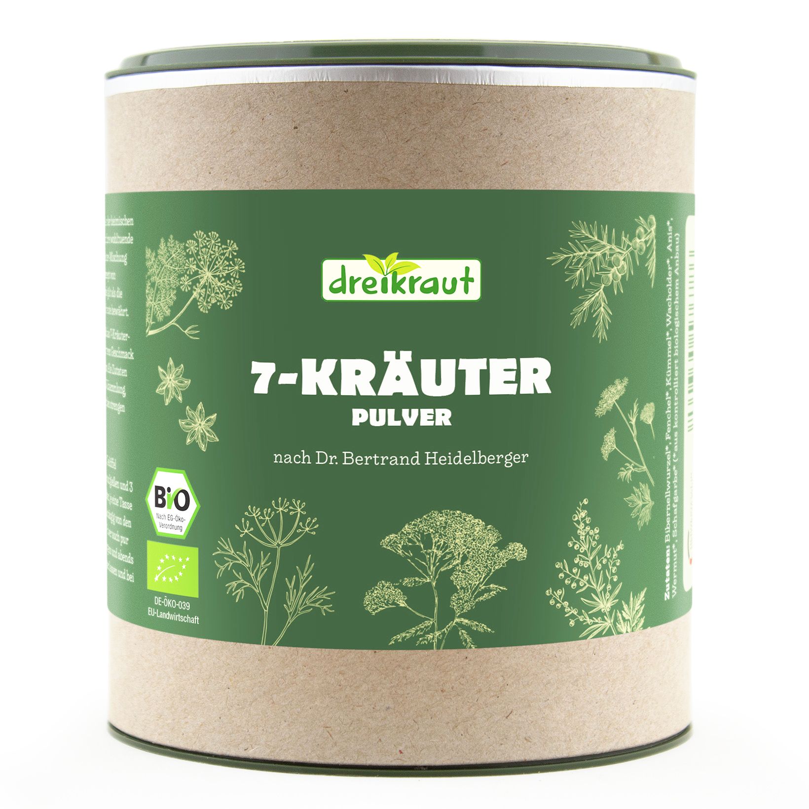 dreikraut®  Bio-7-Kräuter-Pulver Bitterkräuter