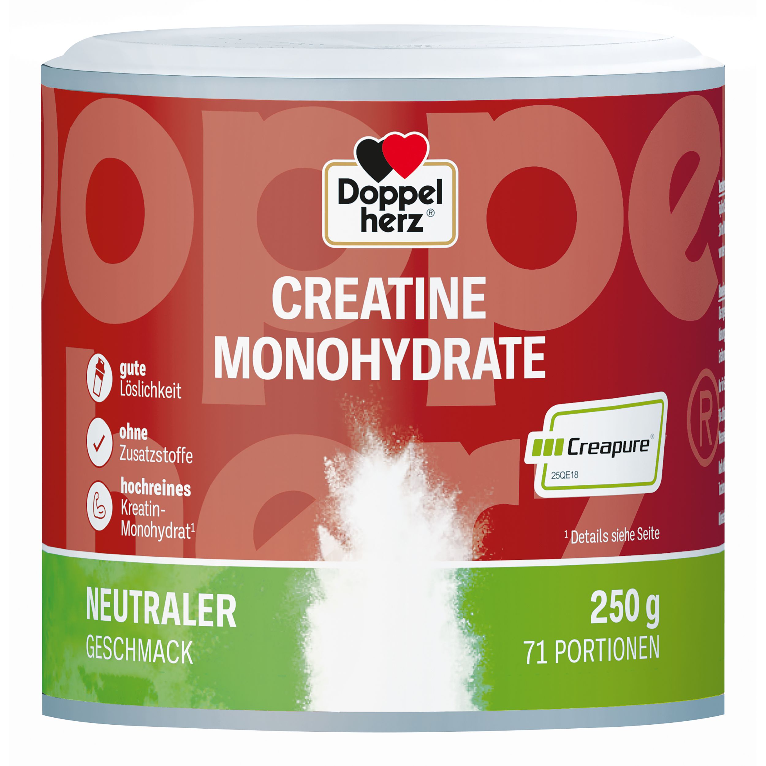 Doppelherz CREATINE MONOHYDRATE – Hochreines Kreatin mit Creapure® Qualität