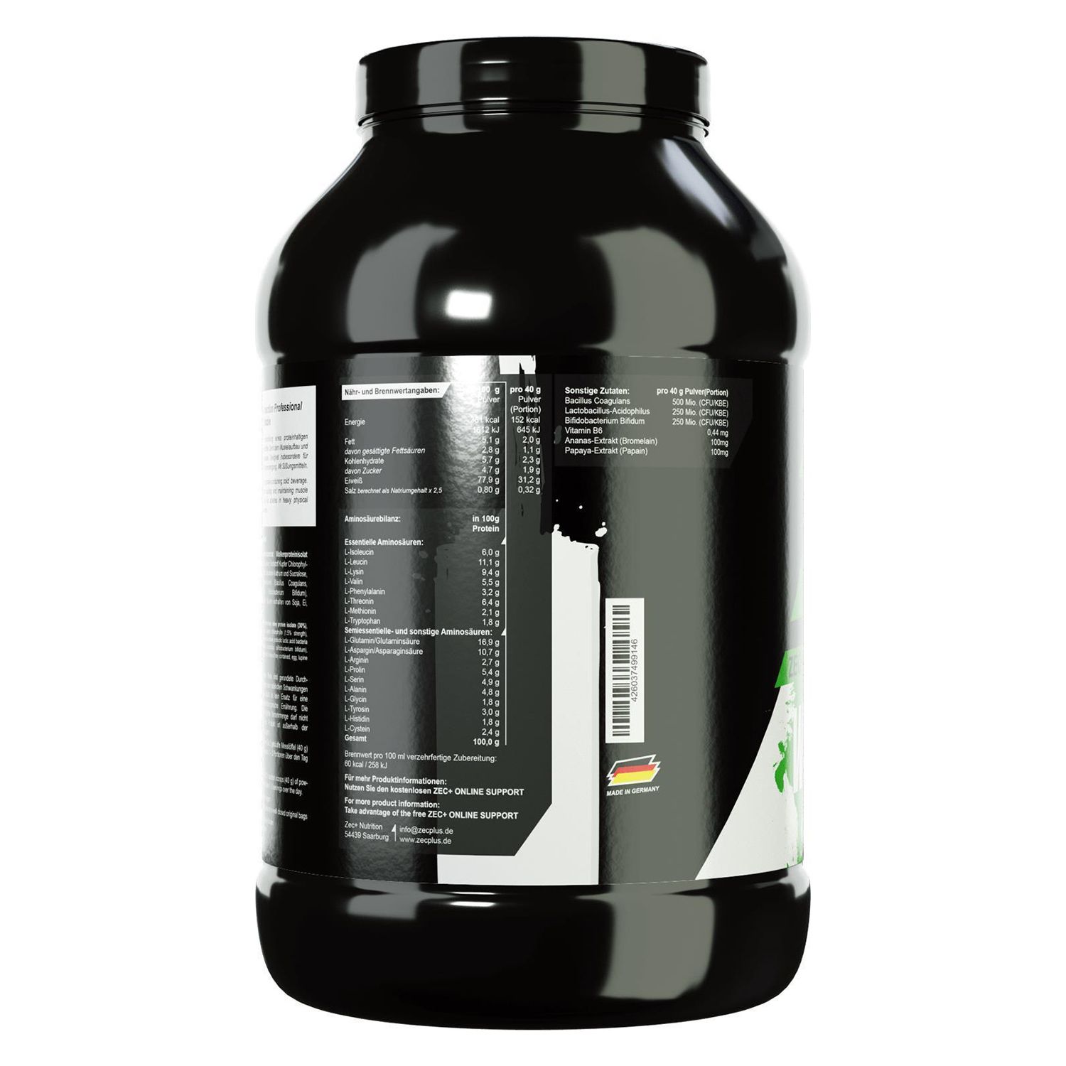 Zec+ Whey Connection Professional Protein/ Eiweiß Pistazie 1000 g Pulver