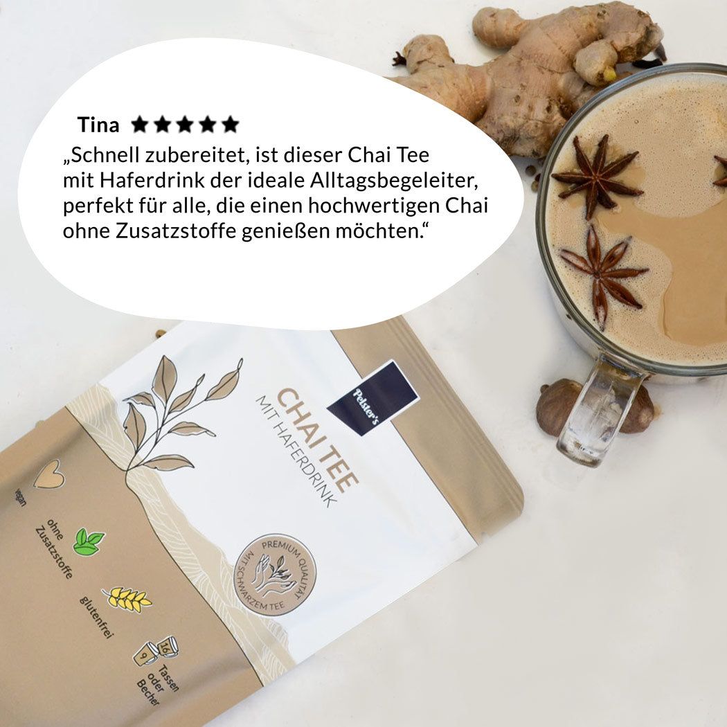 Pelster's Chai Tee mit Haferdrink