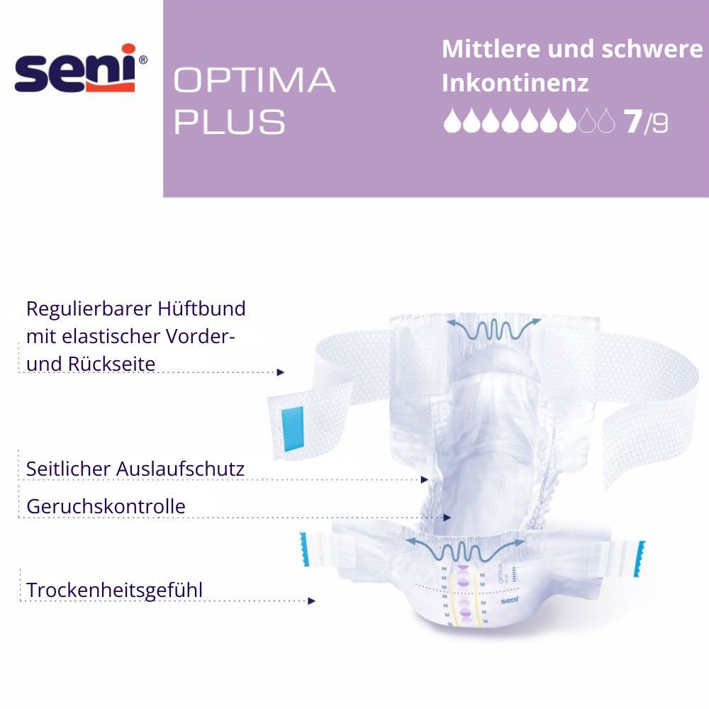 Seni Optima Plus Inkontinenzvorlagen mit Hüftbund