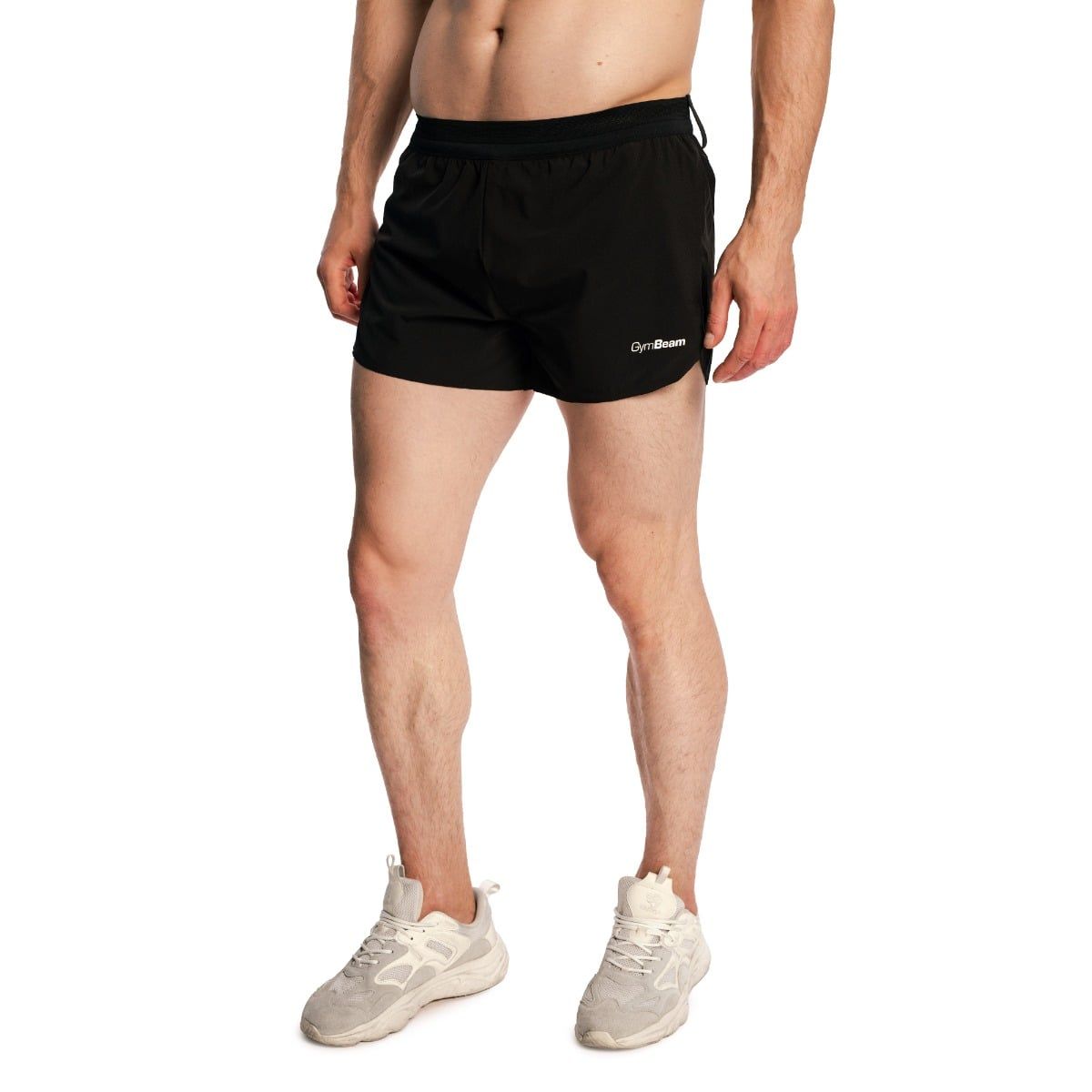 GymBeam Shorts Herren regular mit Gummizug und Taschen Pulse X Running schwarz
