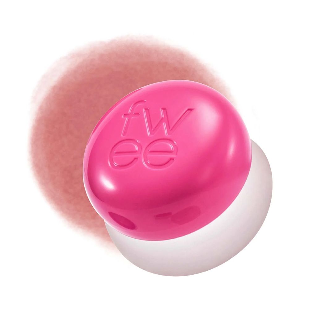 Ein runder, pinker Behälter mit dem Logo 'fwee'.