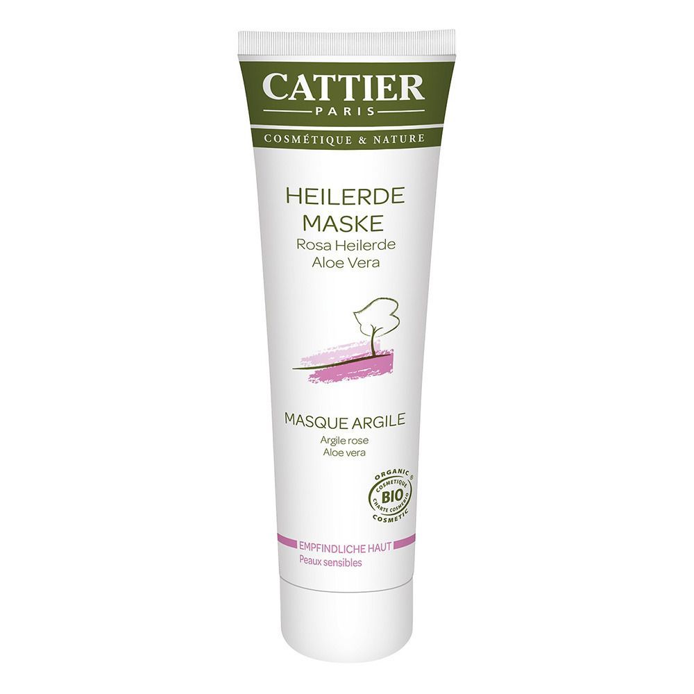Cattier Masque à l'argile rose pour peaux sensibles