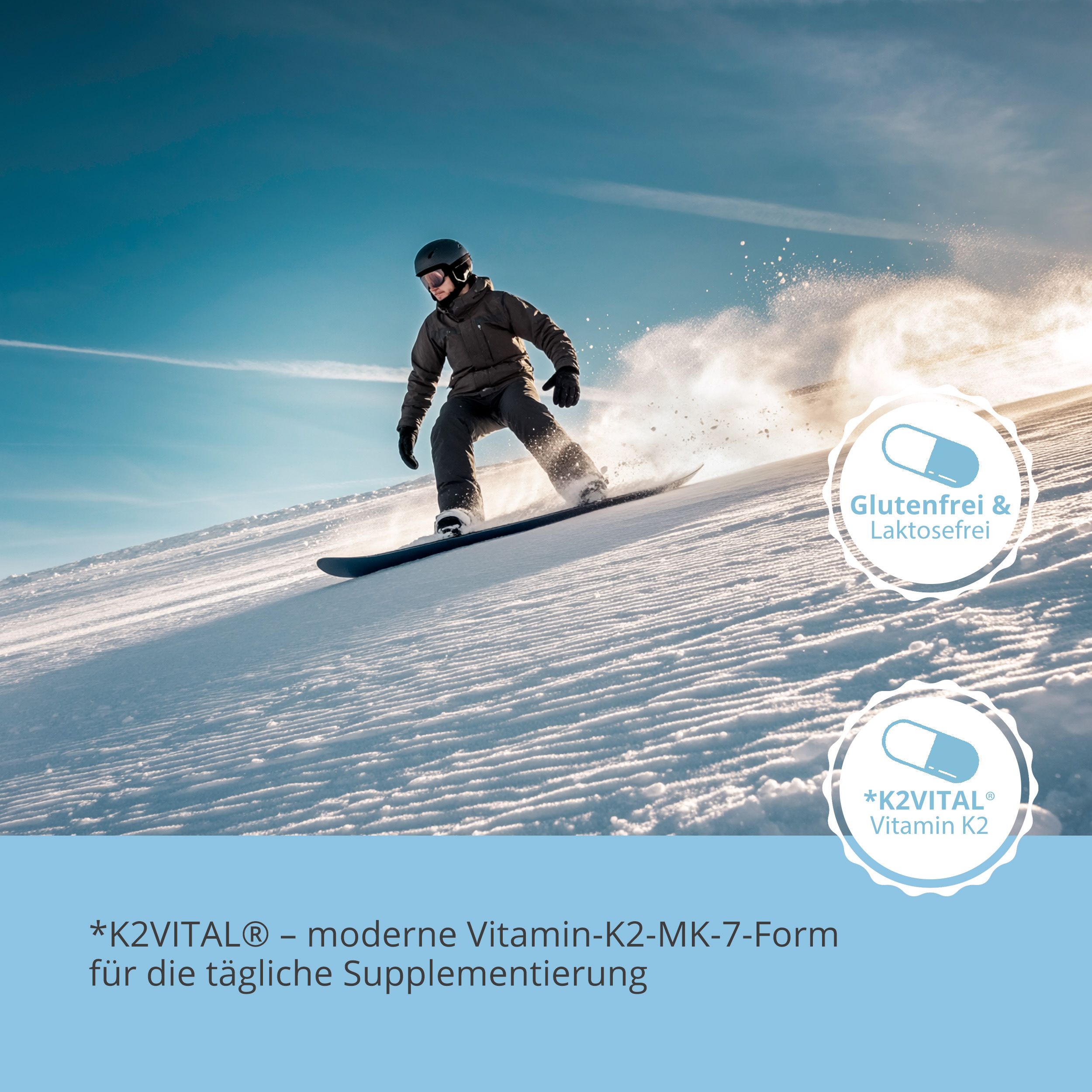 PURMEO Vitamin D3 + K2 - 2.000 I.E. D3 / 110µg K2 pro Tablette - für Gelenke & Knochen