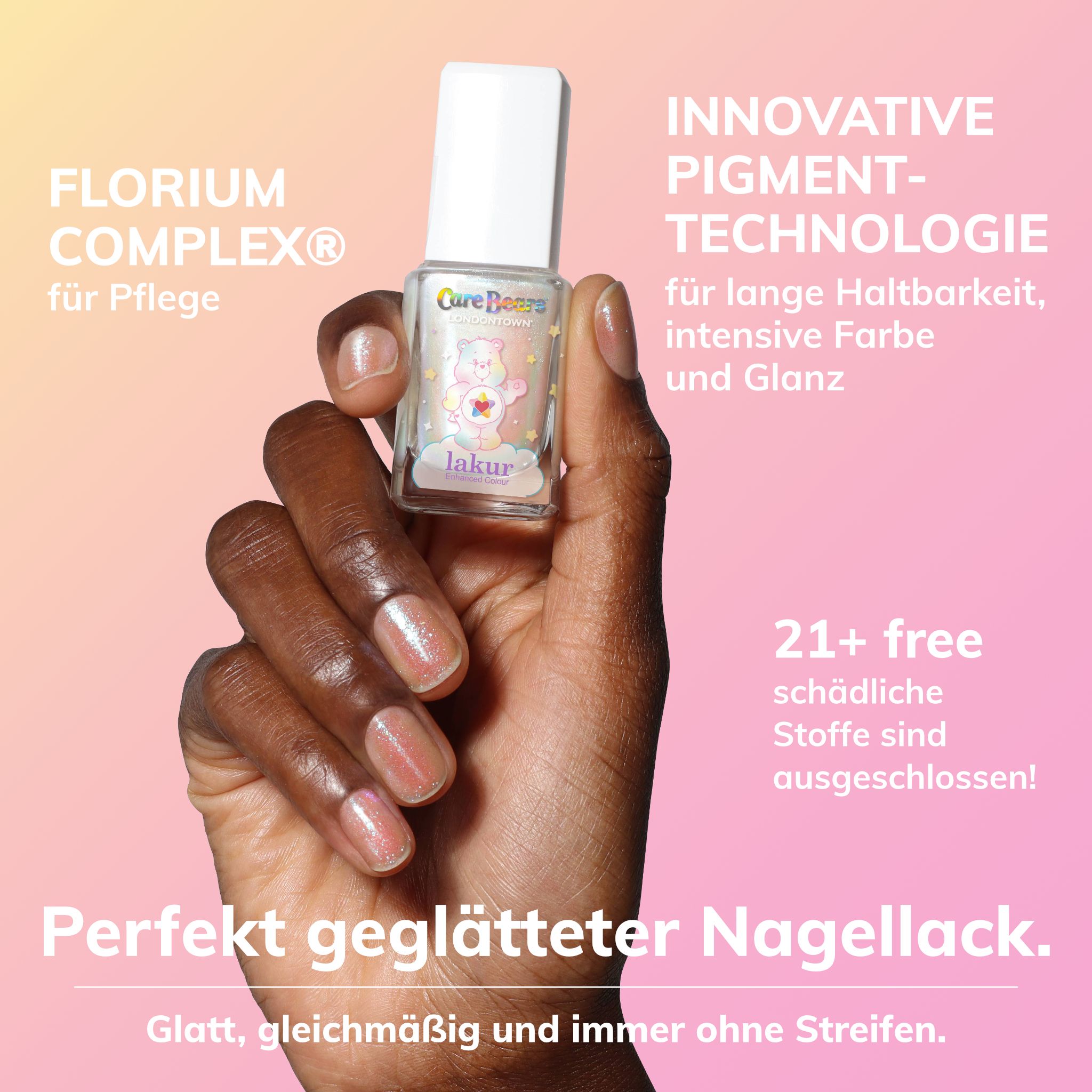 LONDONTOWN lakur Care Bears Chasing Rainbows Nagellack
