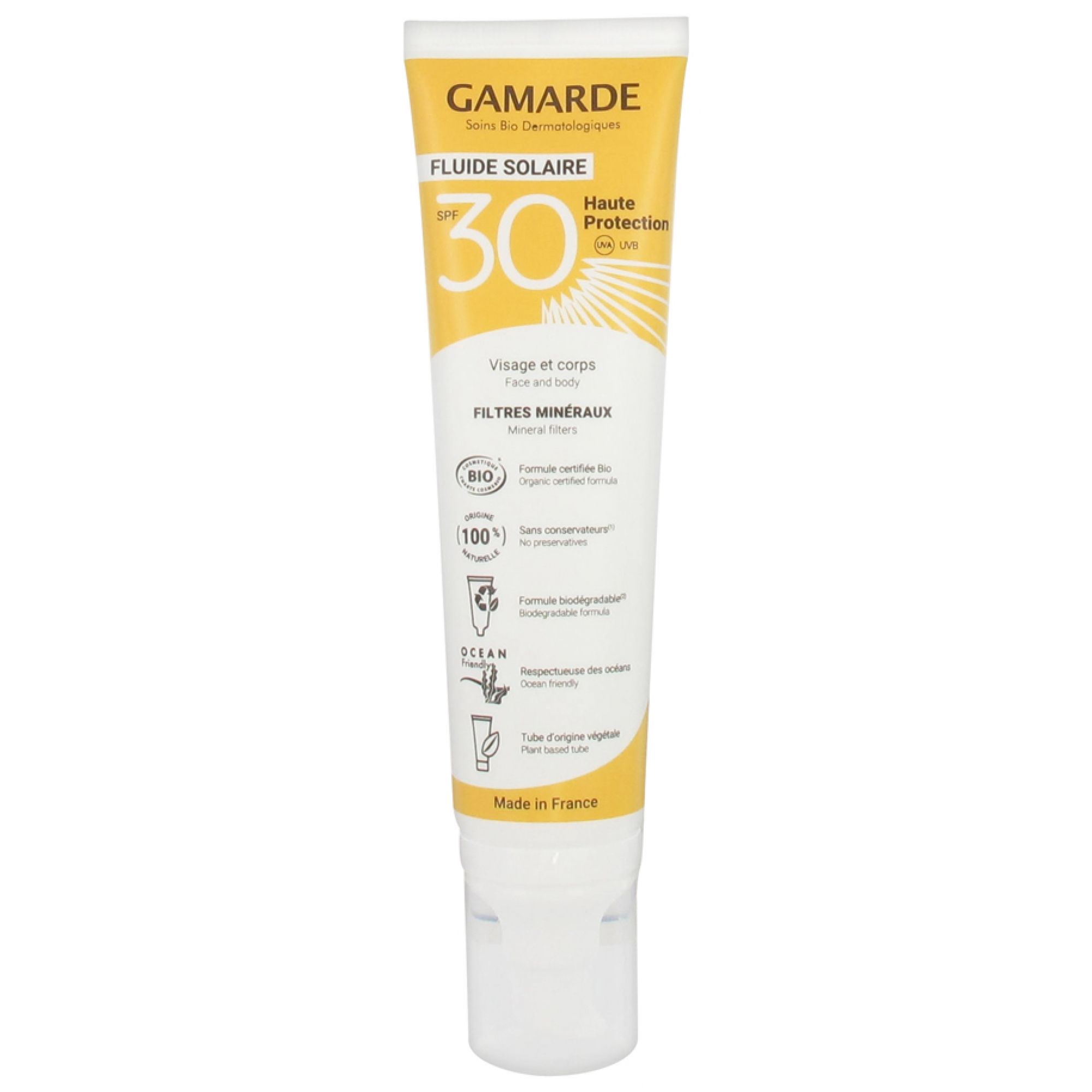 Gamarde Sonnenpflege Fluid Hoher Schutz Spf30 Bio 5,5x3x19,3 cm