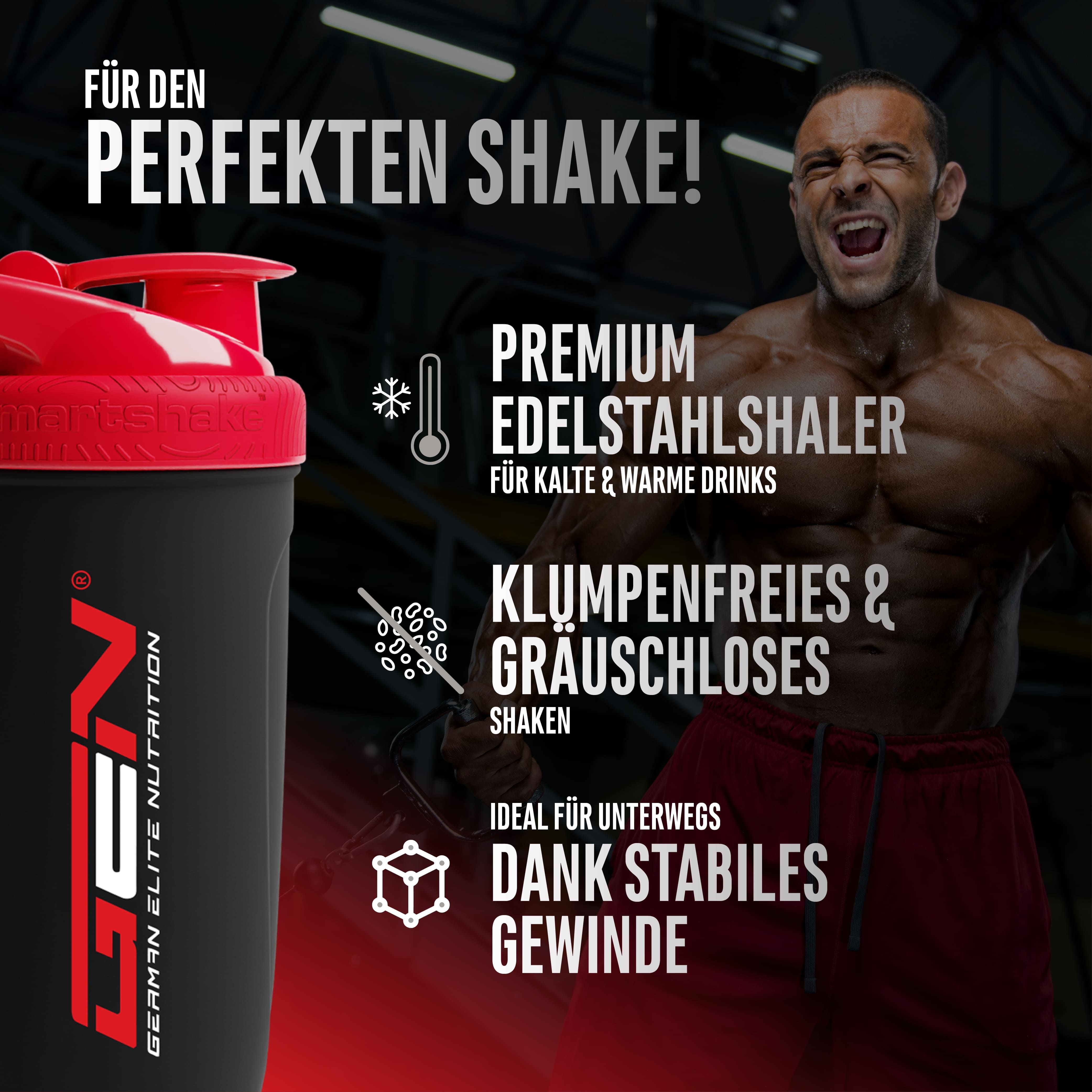 GEN Protein Shaker Edelstahl