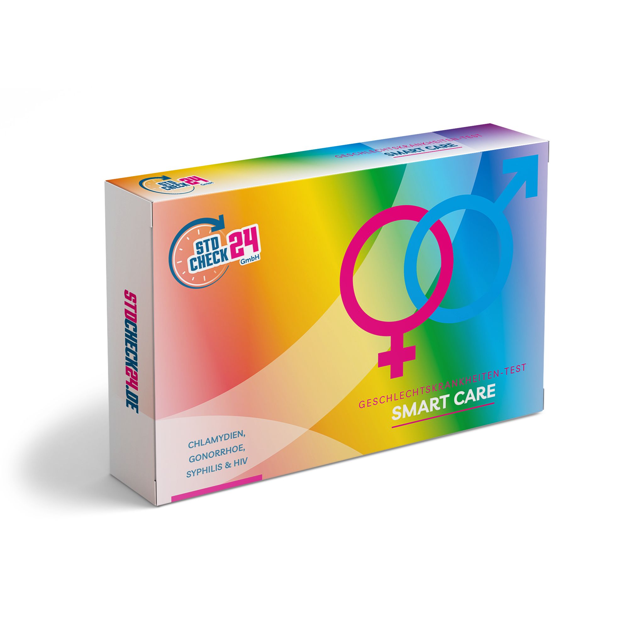 4-in-1-STI-Heimtest für Männer anal – Chlamydien, Gonorrhö, HIV und Syphilis.