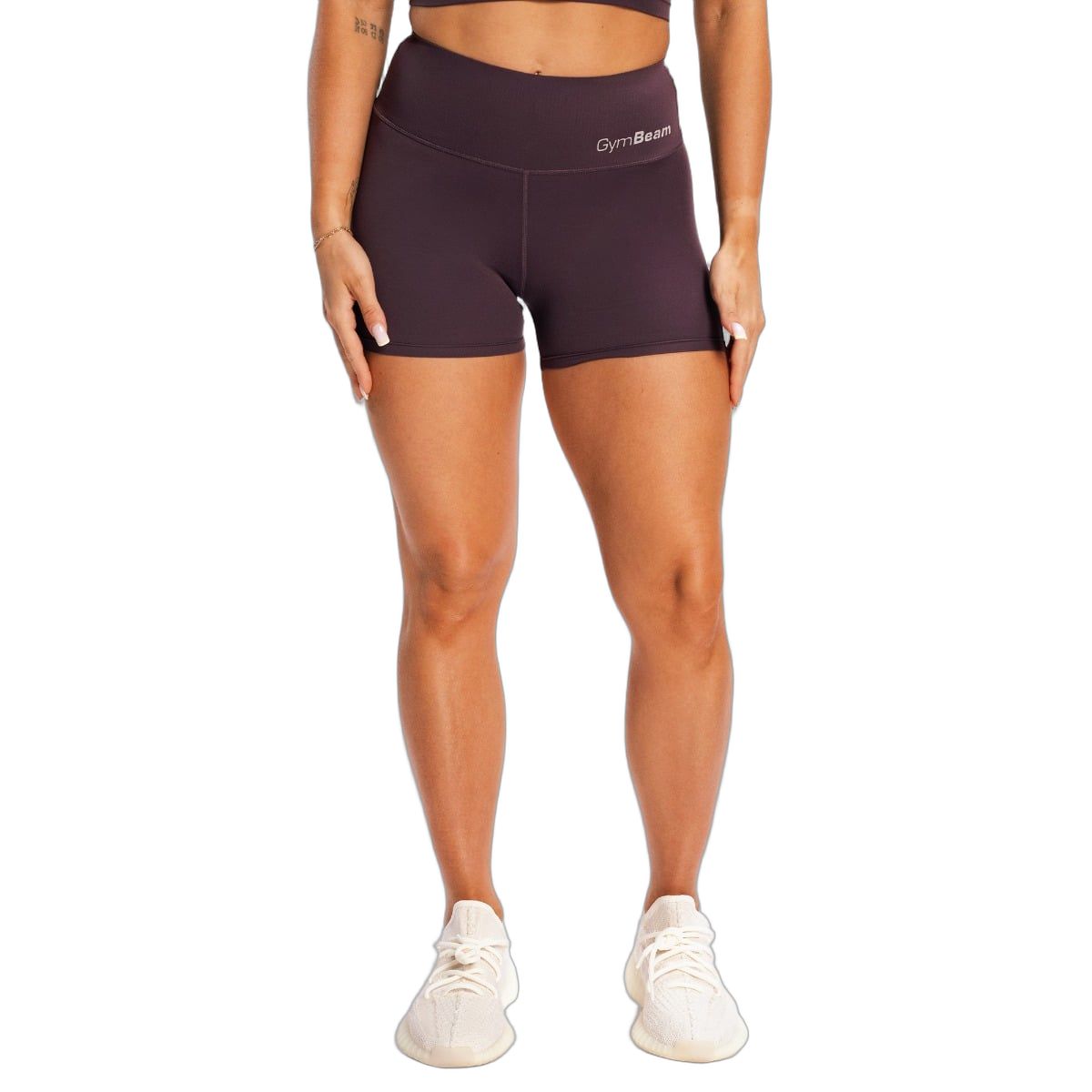GymBeam Shorts Damen Slim mit Gummizug ohne Taschen Beat Berrywood 1 St