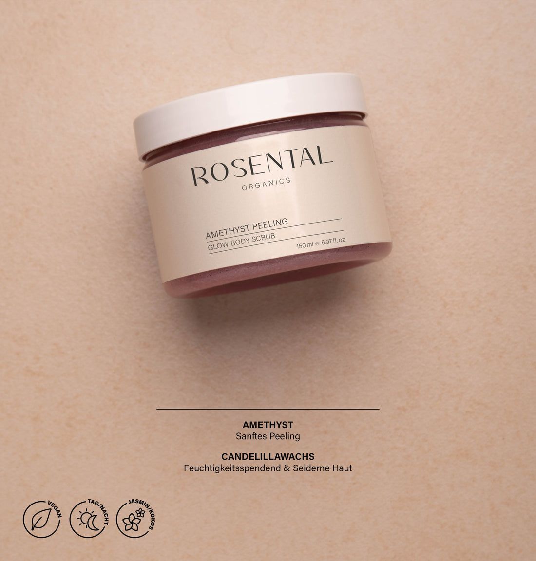 Rosental Organics Amethyst Peeling | Glow Body Scrub