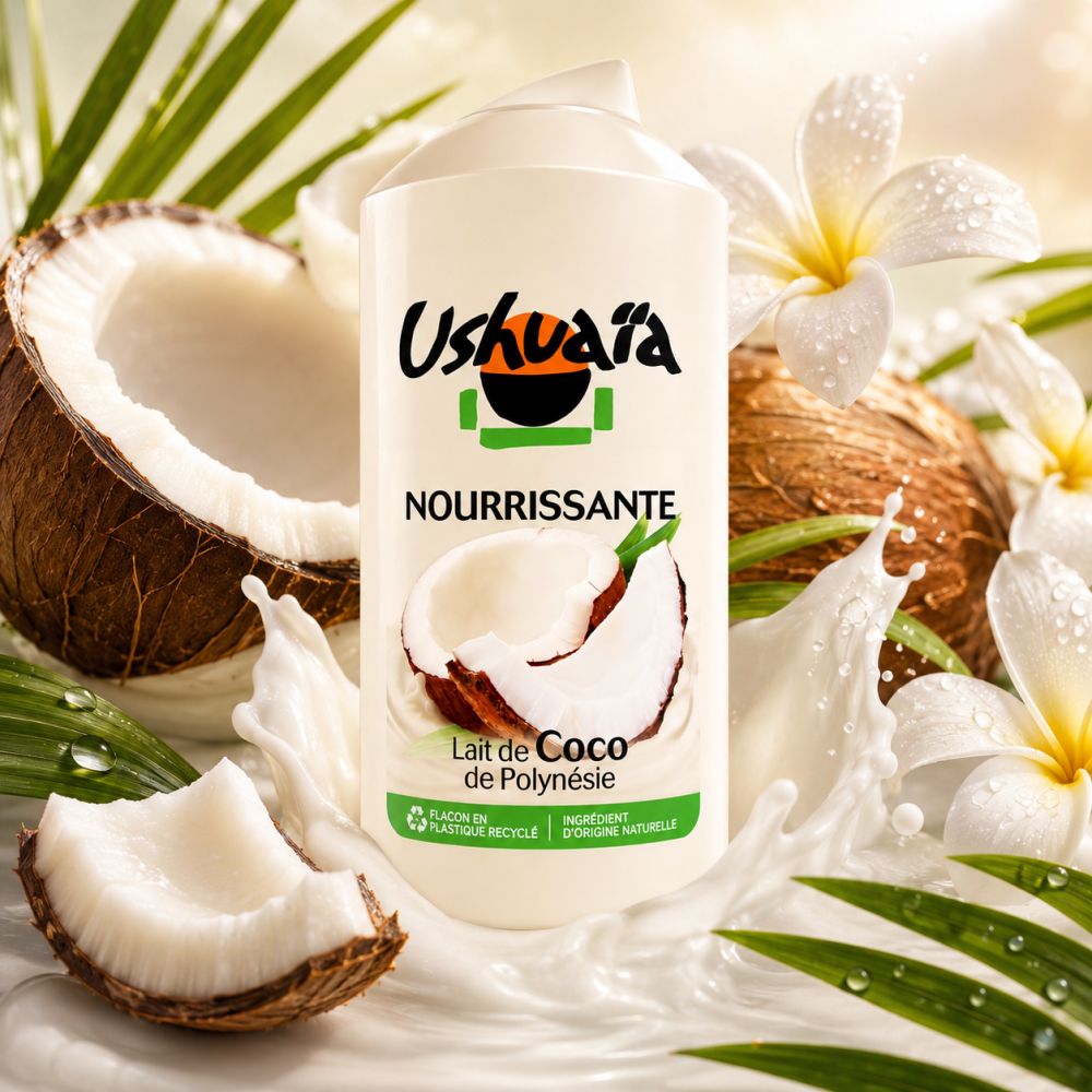 Ushuaïa - Nährende Duschcreme - Polynesische Kokosmilch