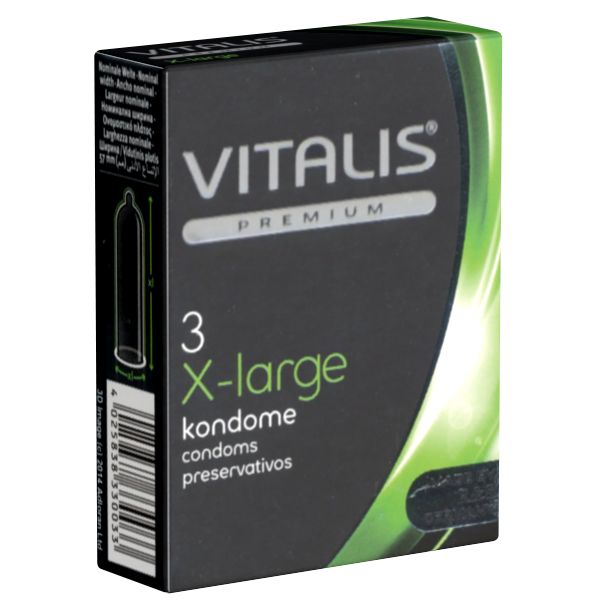 Vitalis PREMIUM *X-Large* extra lange Kondome mit etwas mehr Umfang