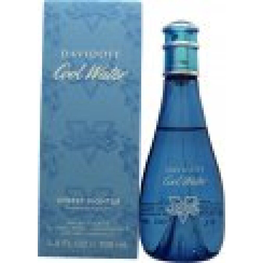Hellblaue Verpackung und Flasche. Aufschrift: Davidoff Cool Water Street Fighter. 100 ml.