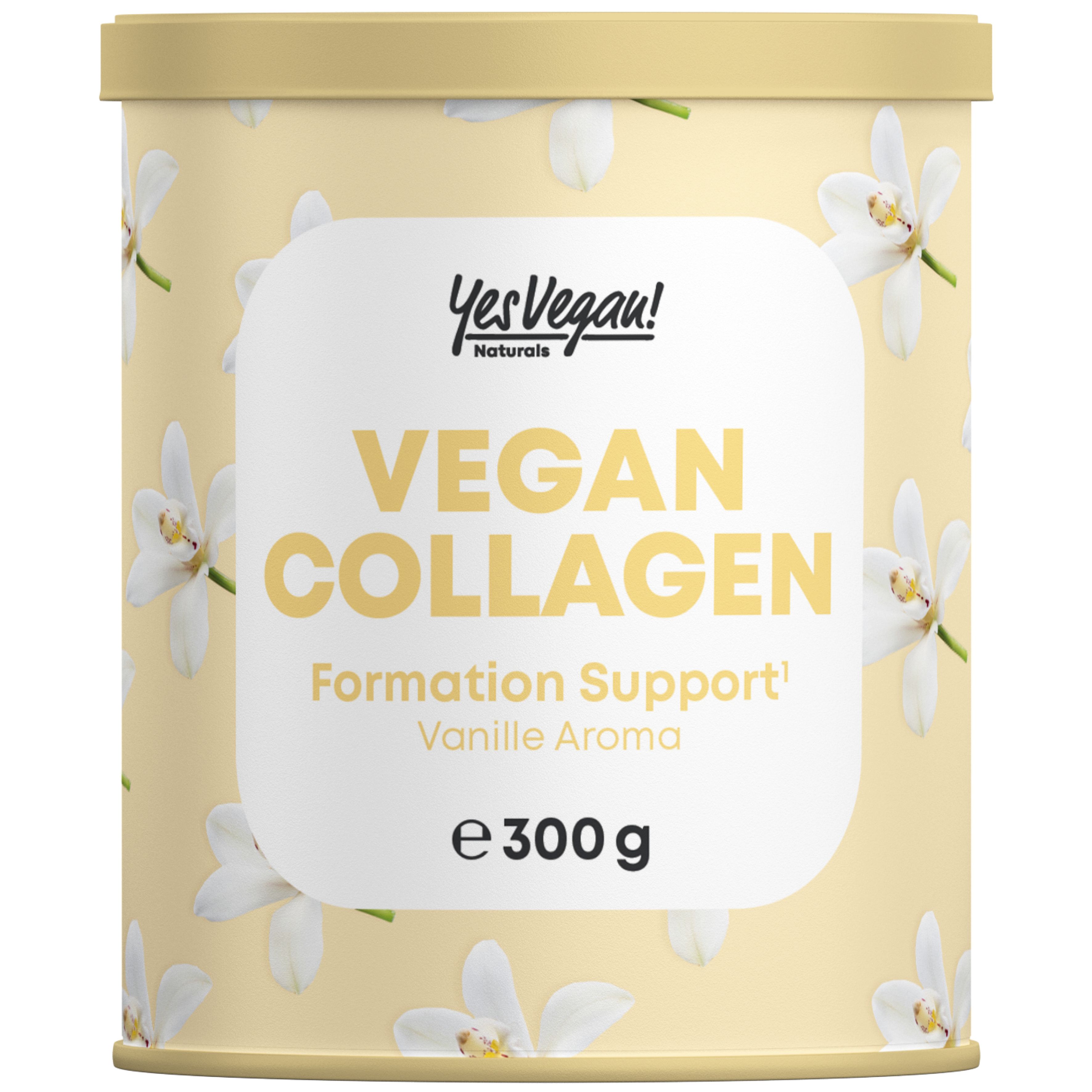 Yes Vegan® Vegan Collagen Pulver (300 Gramm) mit Aminosäuren, Vitamin C, Biotin & Coenzym Q10