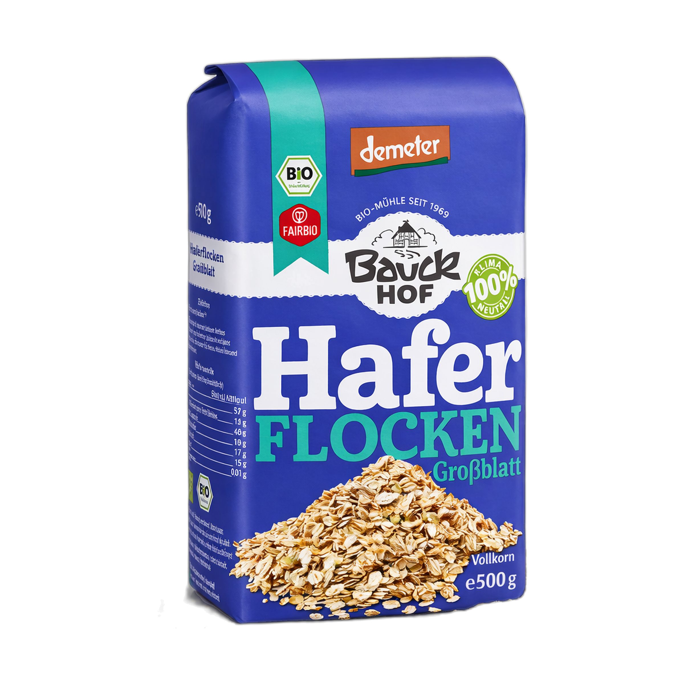 Bauckhof Bio Haferflocken Großblatt 1 B Flocken