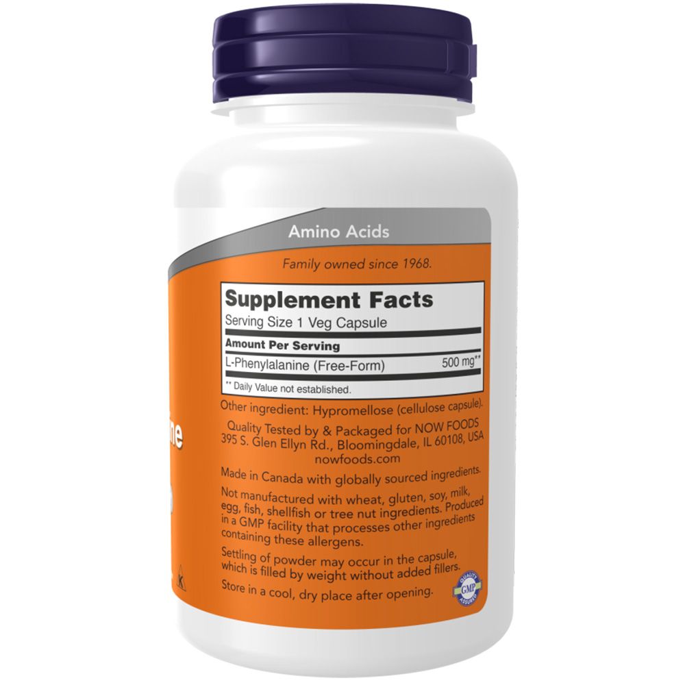 Now Foods, L-Phenylalanine, 500mg