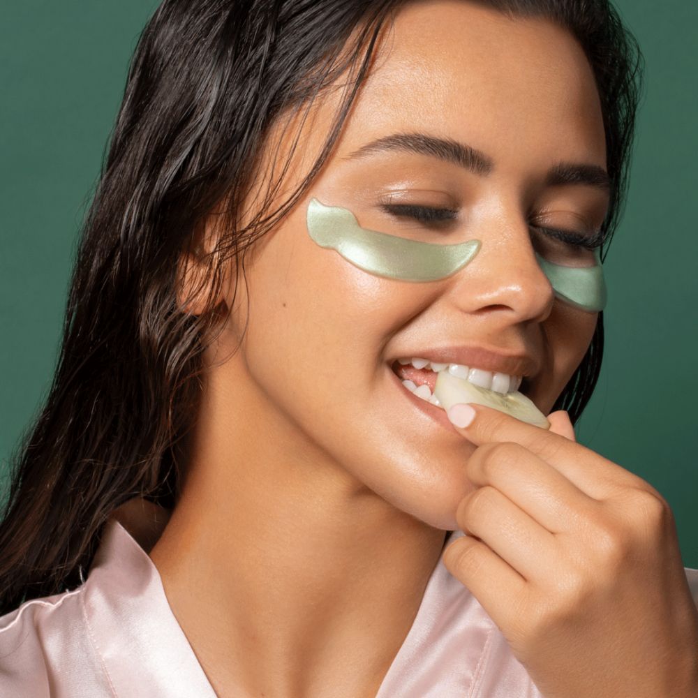 Sisters & Me Hydrogel Augen-Pads mit Gurkenextrakt und Grüntee-Öl