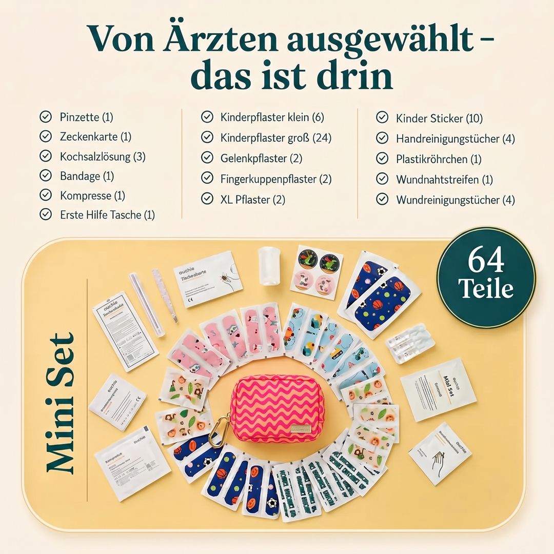 ouchie Mini Erste-Hilfe-Set Farbe Wavey