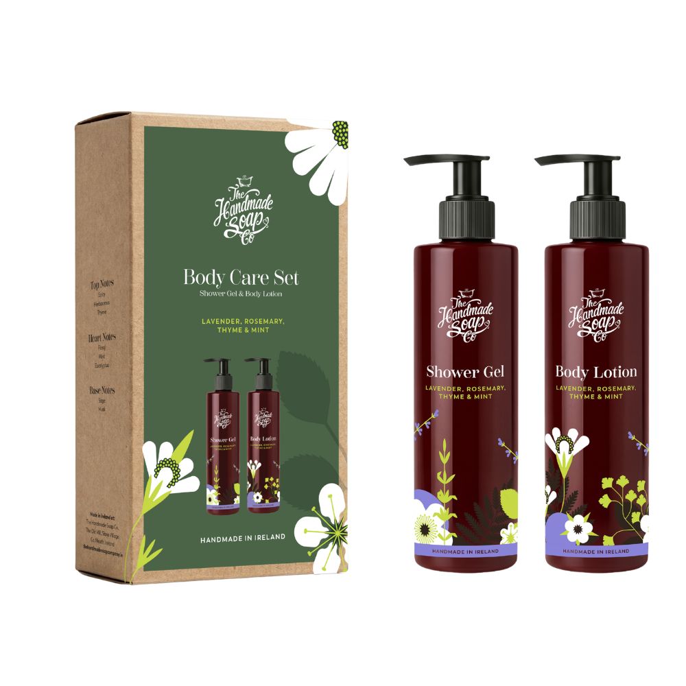 Handmade Soap Company Geschenkset Body Wash & Lotion Lavendel 500 ml Set