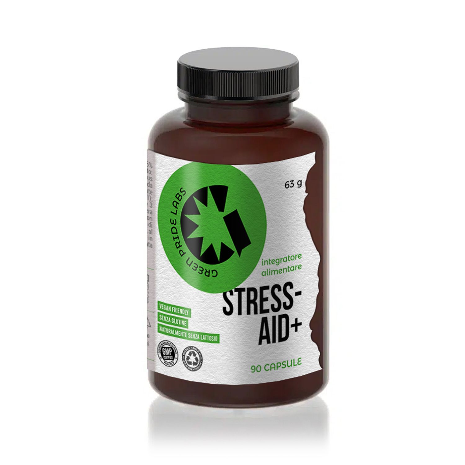 Stress-Aid+ – Integratore con Ashwagandha, Eleuterococco, L-Teanina e Vitamine C, B1, B12